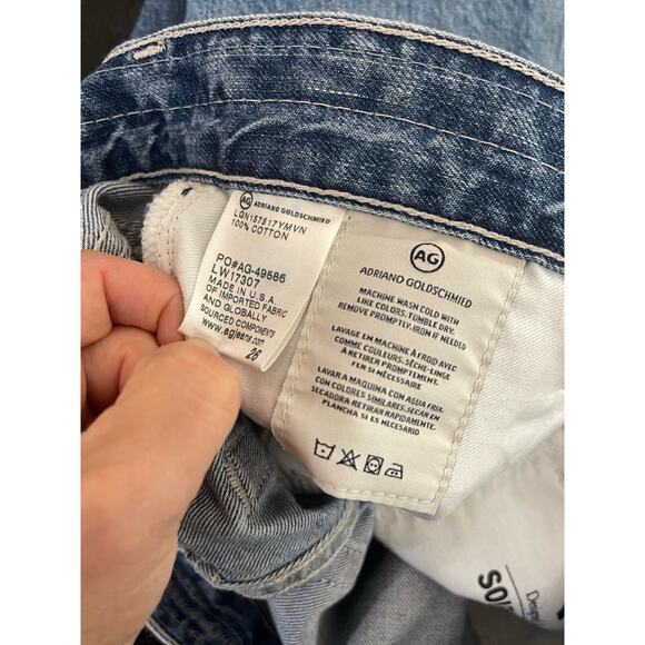 AG Adriano Goldschmeid Jeans Women's 26 Ex-Boyfriend Slim Slouchy Slim - Picture 6 of 6